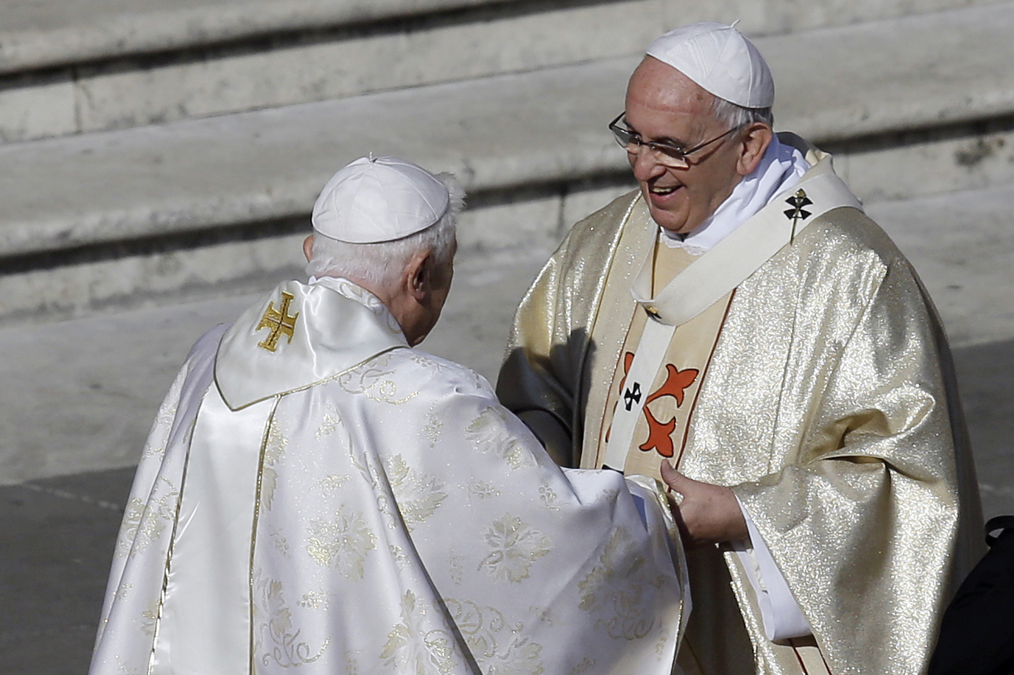 Pope Francis speaks about role of pope emeritus, his possible